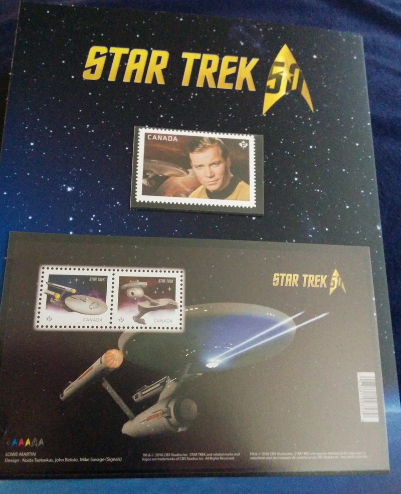 Illustration for article titled Got My Canadian Star Trek Quarter and Stamp Set